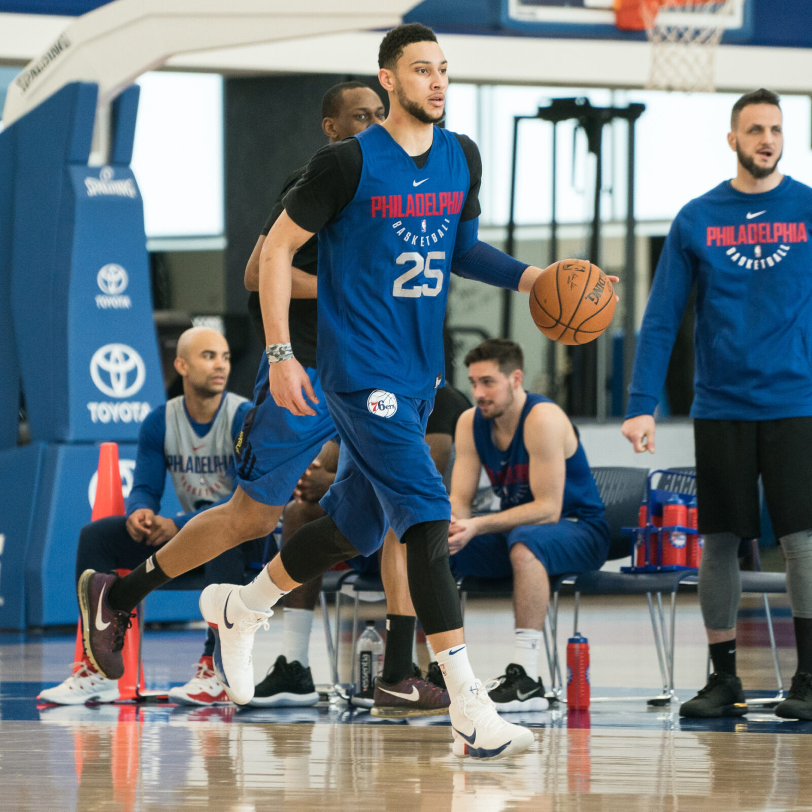 Basketball Training Spieler mit Ball