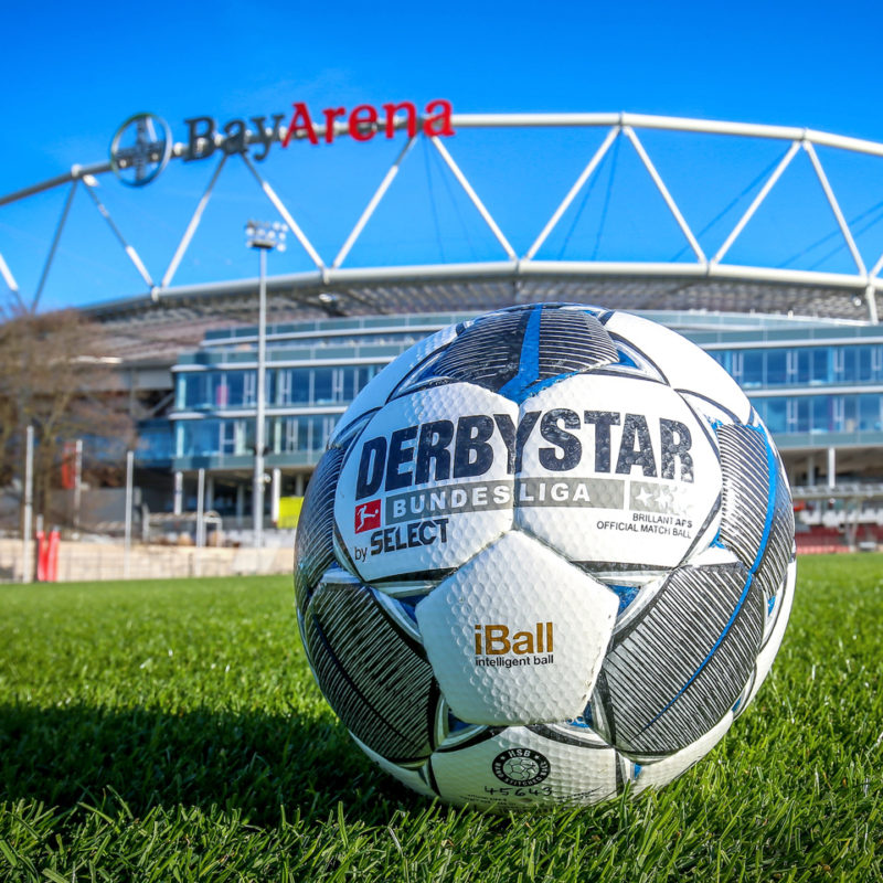 Kinexon Derbystar iBall and football stadium