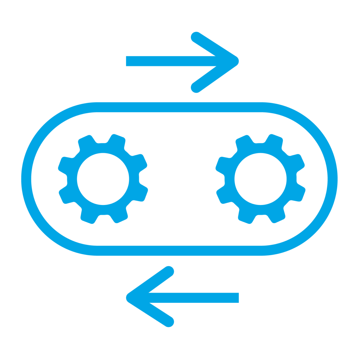 process with arrows icon vector