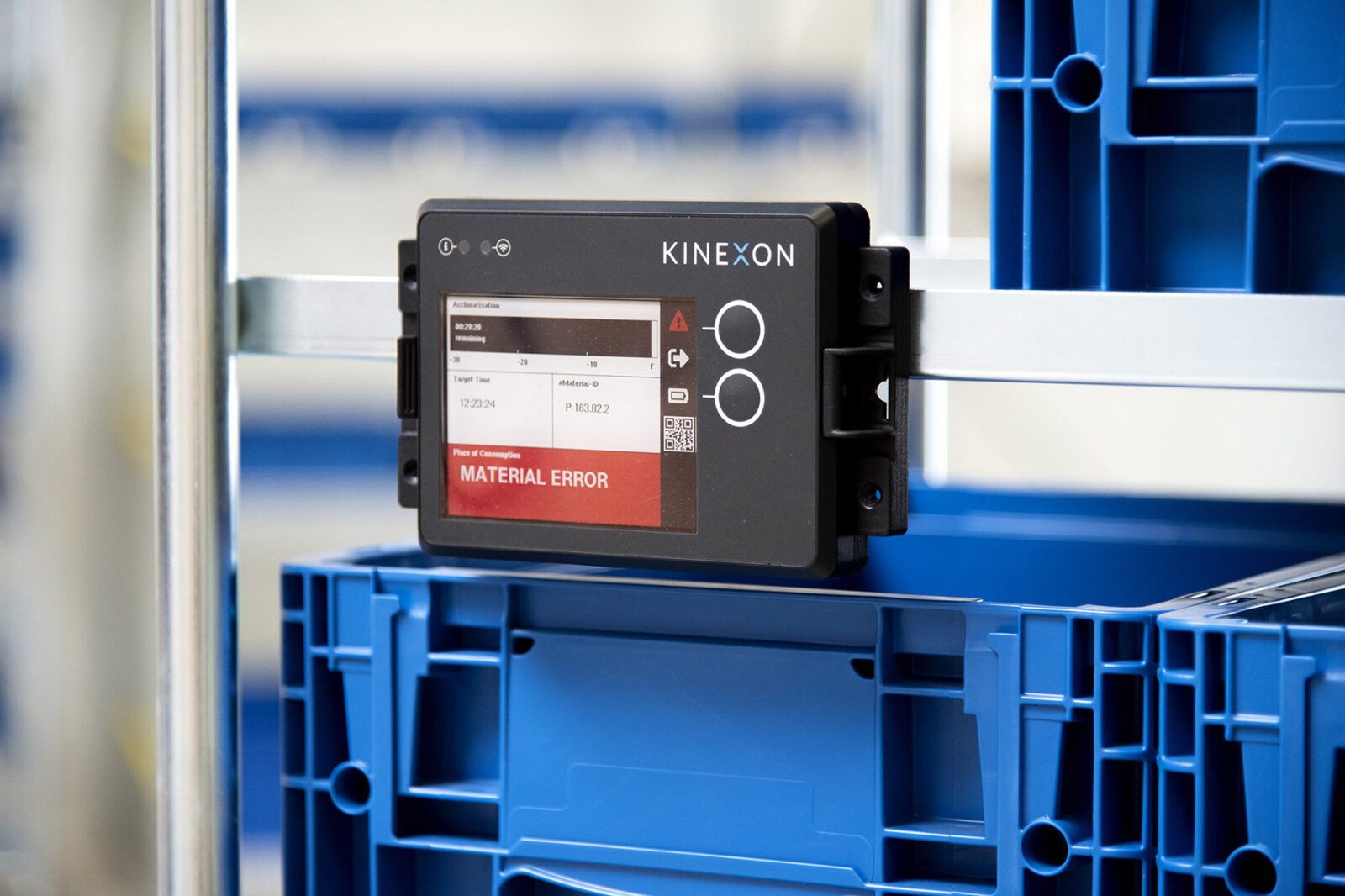 Kinexon ePaper Tag auf Container