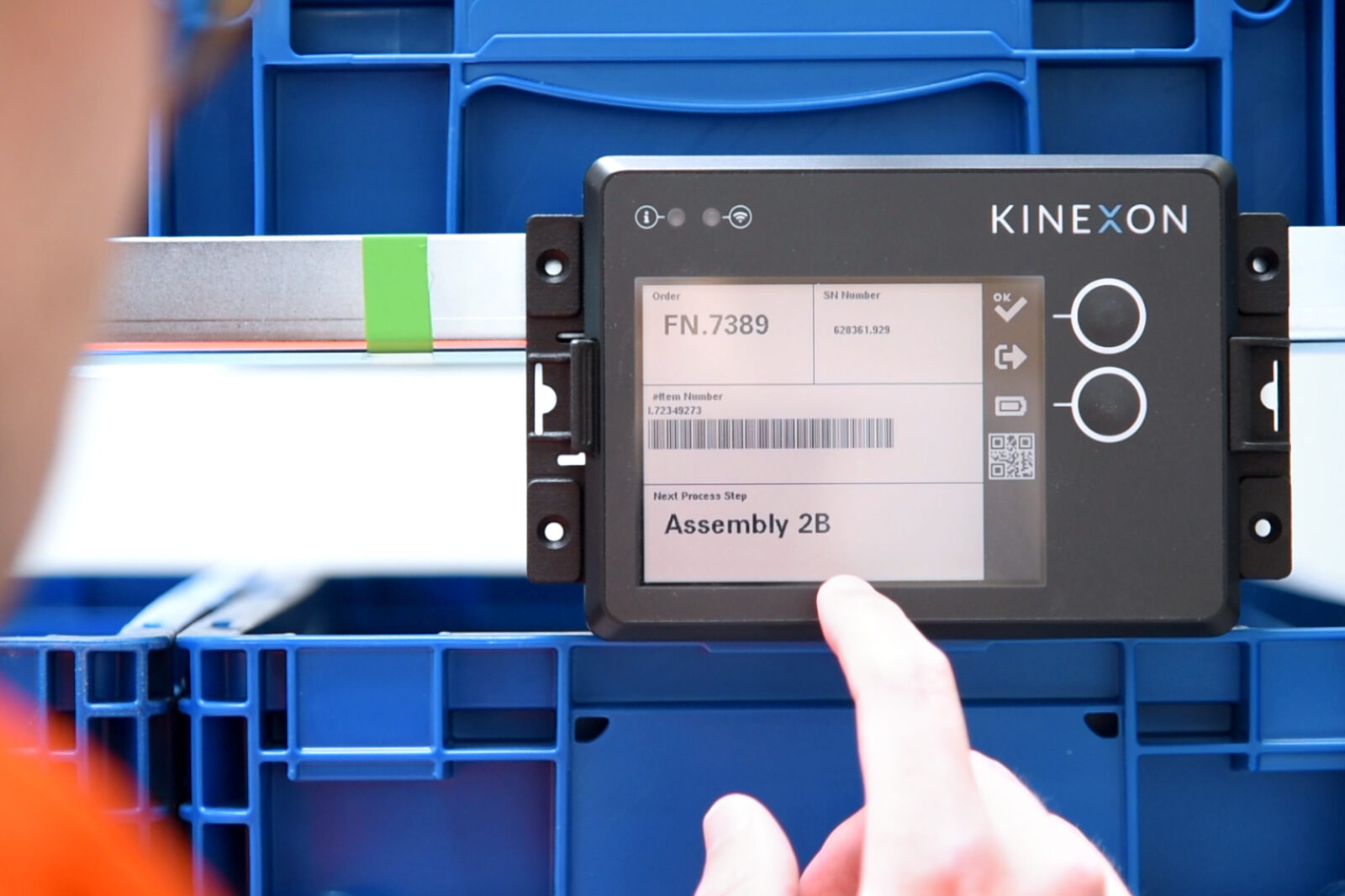 Kinexon ePaper Tag in Anwendung