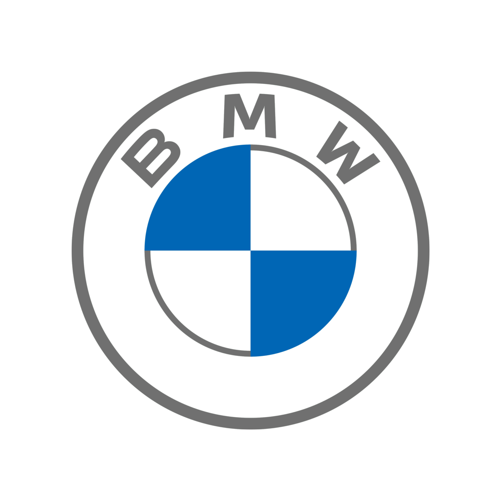 BMW Automotive Logo grey blue