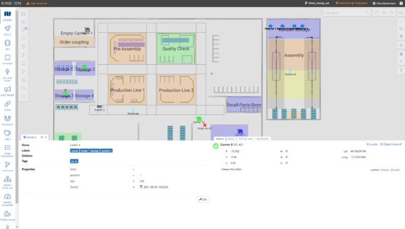 This is a screenshot of how the KINEXON OS platform looks.