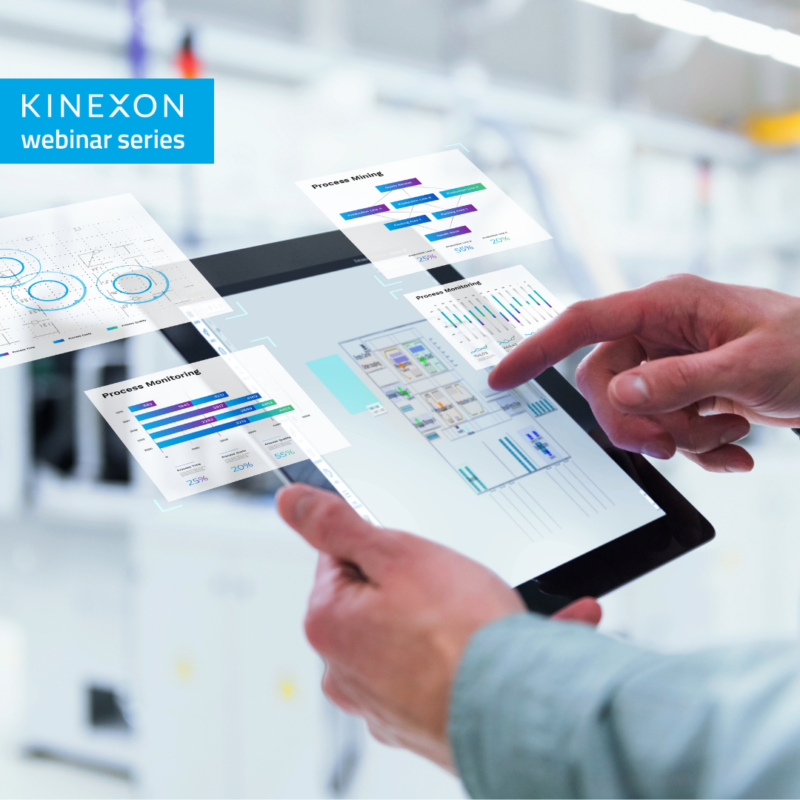 man pointing at - KINEXON OS Analytics Display